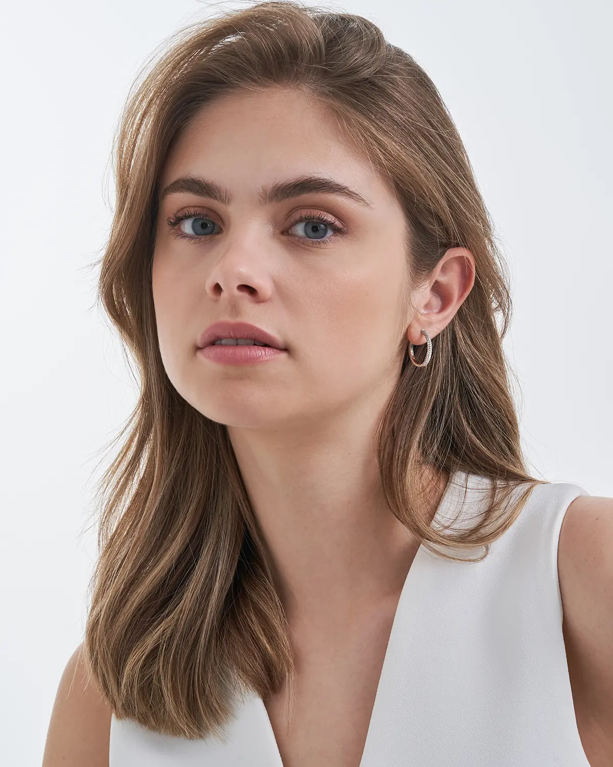 Creolen - Silver Zirconias
