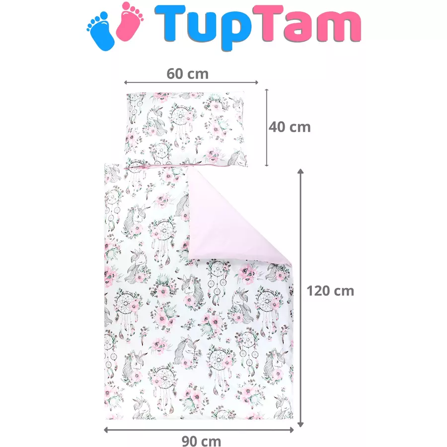 TupTam Kinder Bettwäsche Set 2-tlg rosagrün