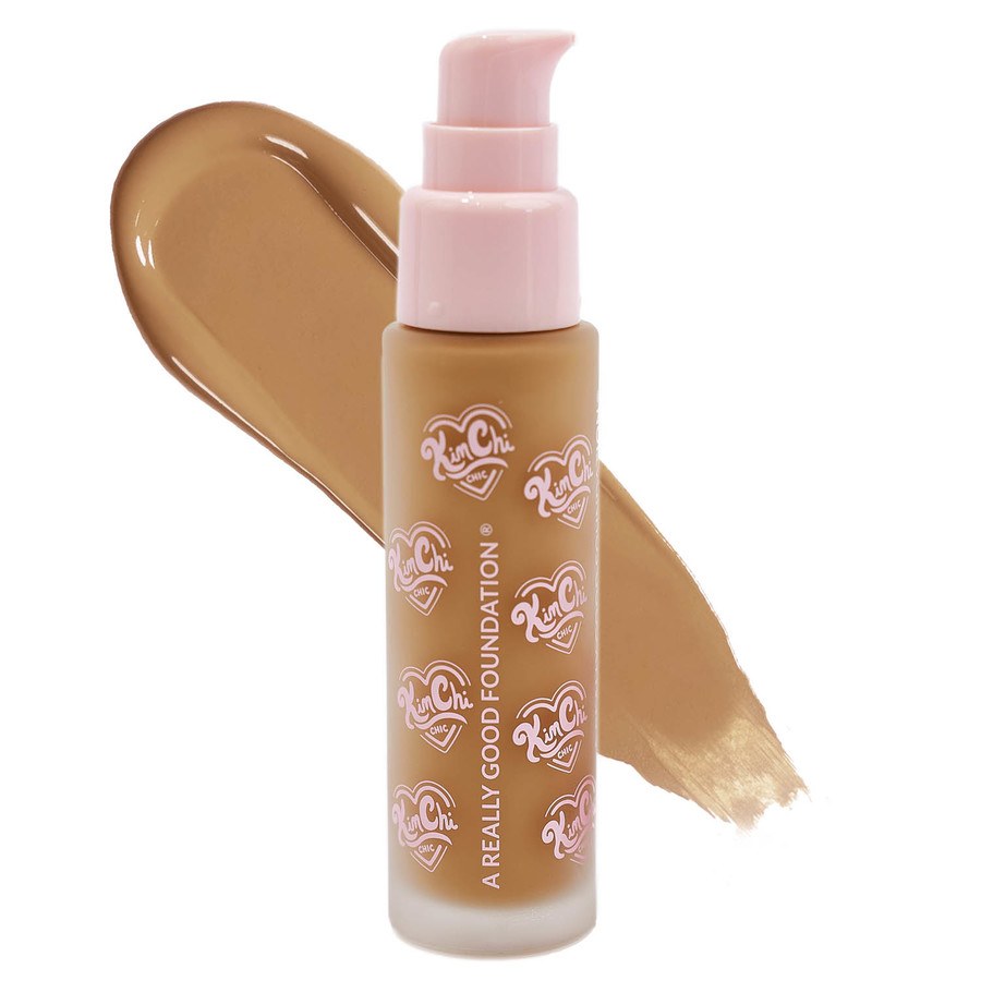 KimChi Chic A Really Good Foundation 120M Medium To Tan Skin With Warm Olive Undertones 30ml