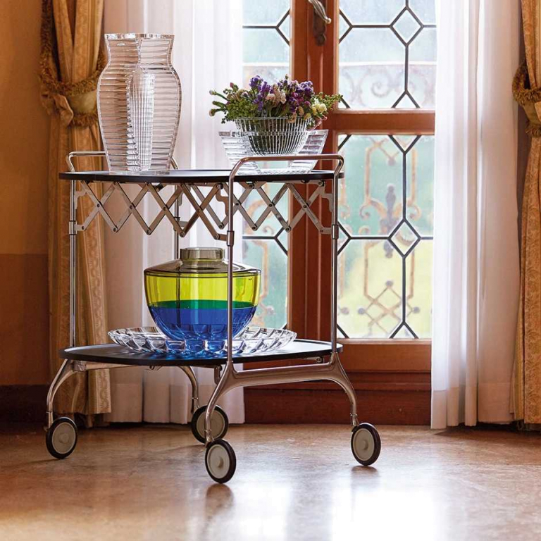 Kartell Gastone trolley mat Zwart