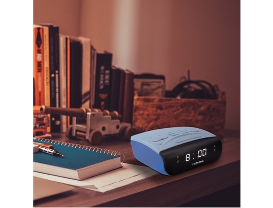 METRONIC - Radio réveil Duo Colors Double alarme