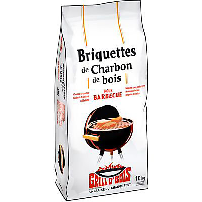 Briquettes de charbon bois GRILL O’BOIS 10kg