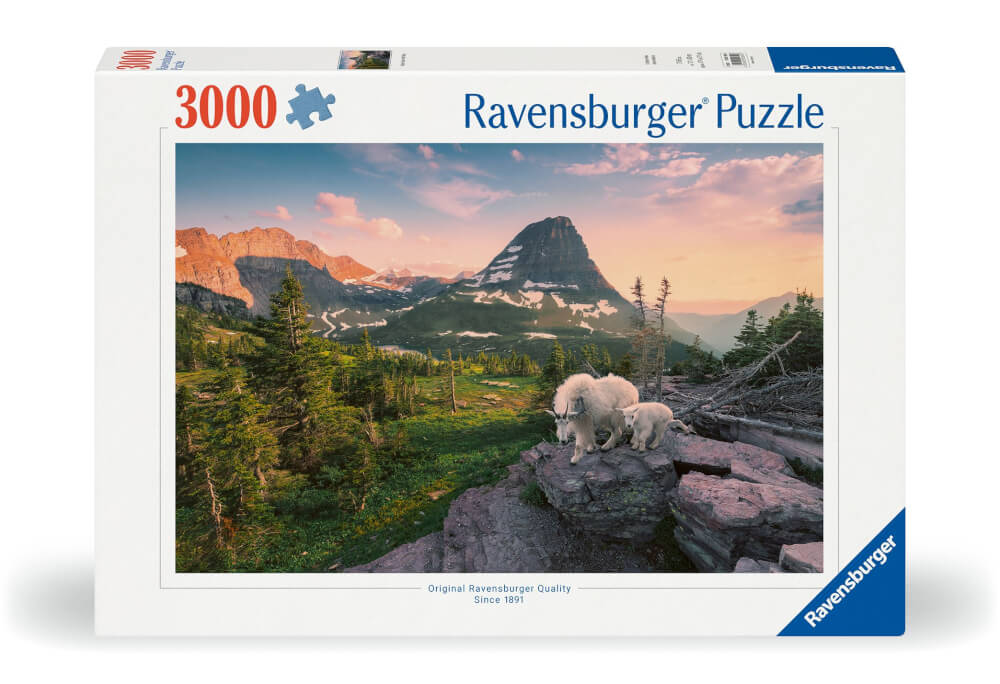 Ravensburger 12000809 Puzzle Almbock mit Baby 3000 Teile