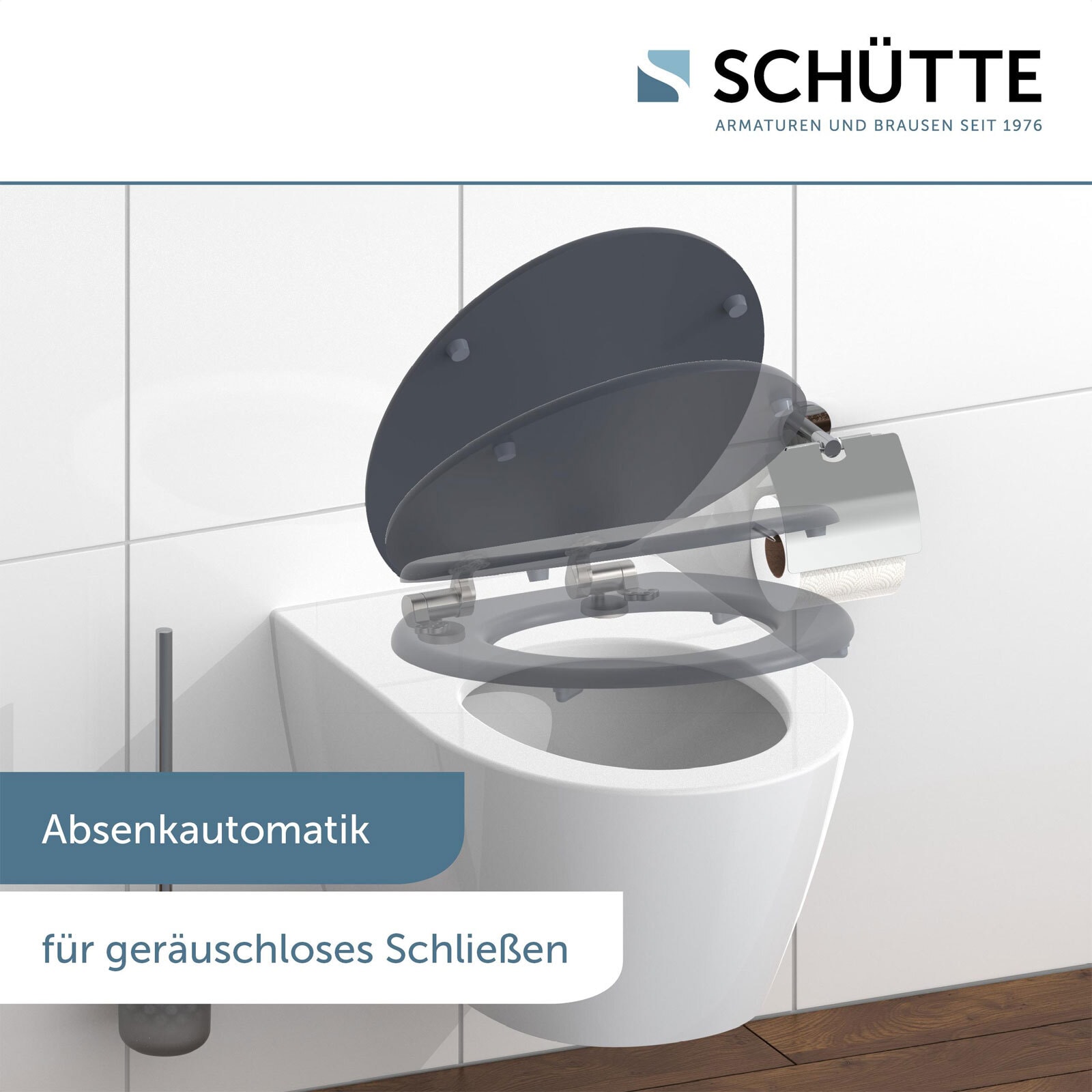 SCHÜTTE WC-Sitz Spirit Kratzfest Absenkautomatik MDF