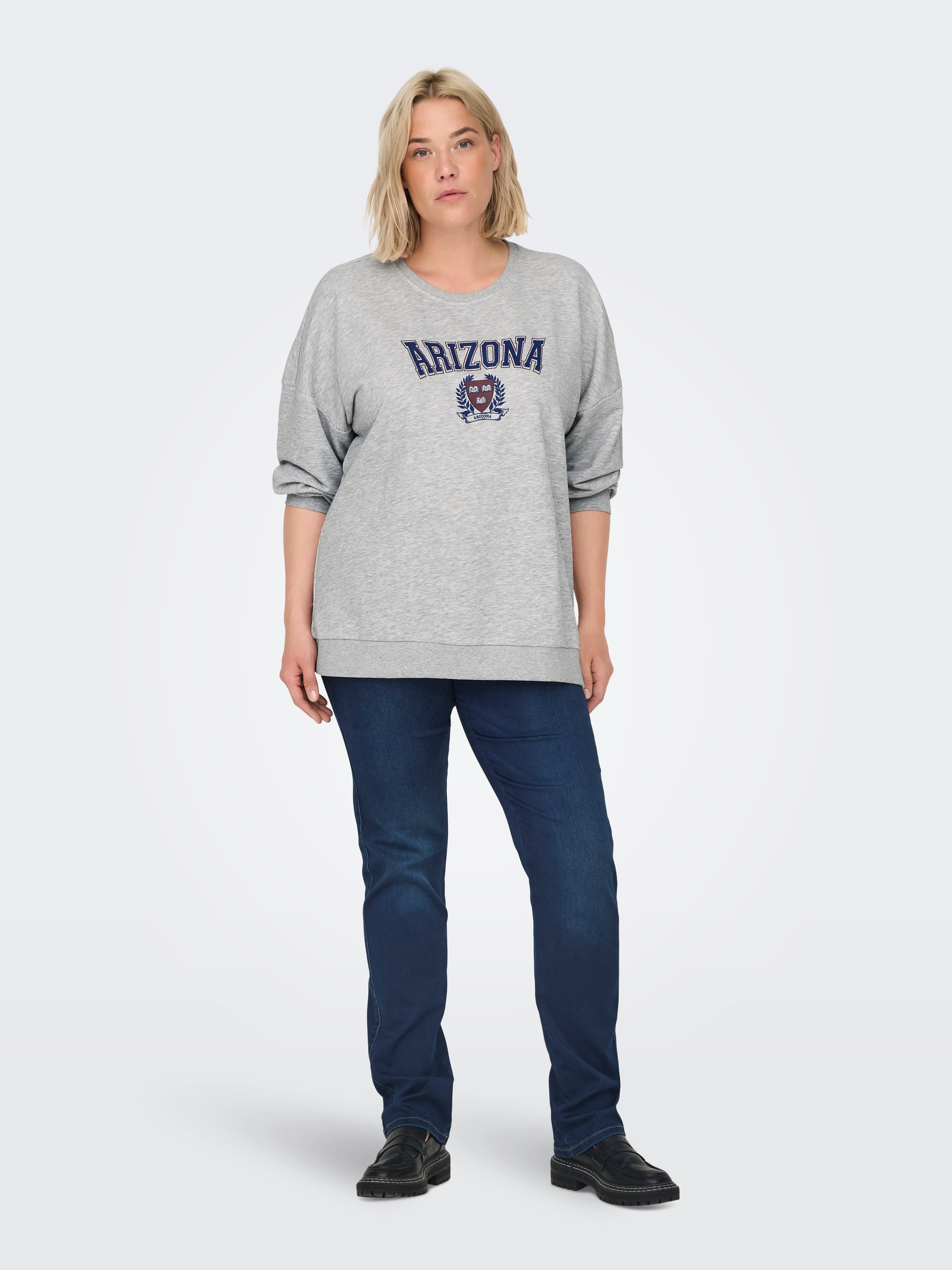 CARCOLLEGE Sweatshirt Light Grey Melange