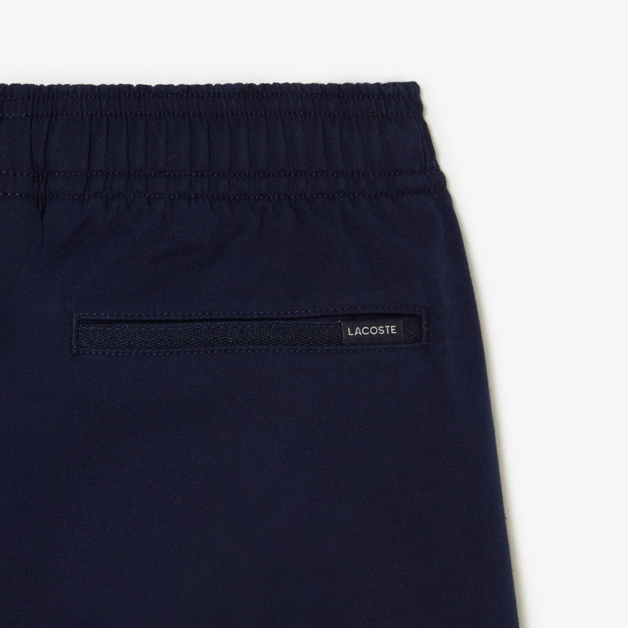 Jungen LACOSTE Bermudas aus leichter Baumwoll-Gabardine Hosen - Blau - Lacoste - Jungen