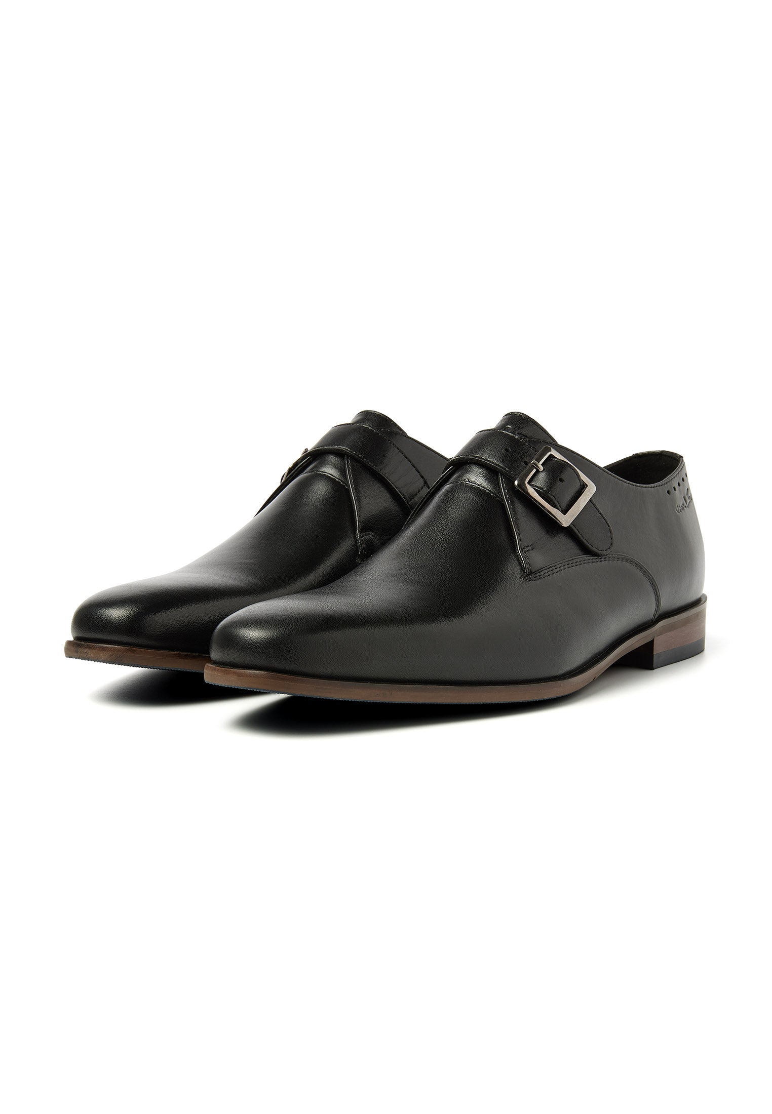 Zwart gladleren Egeus gespschoen