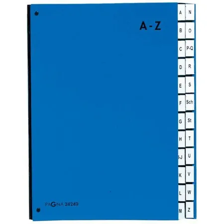 Pagna 2424902 Pultordner Color A-Z, blau, 24tlg.