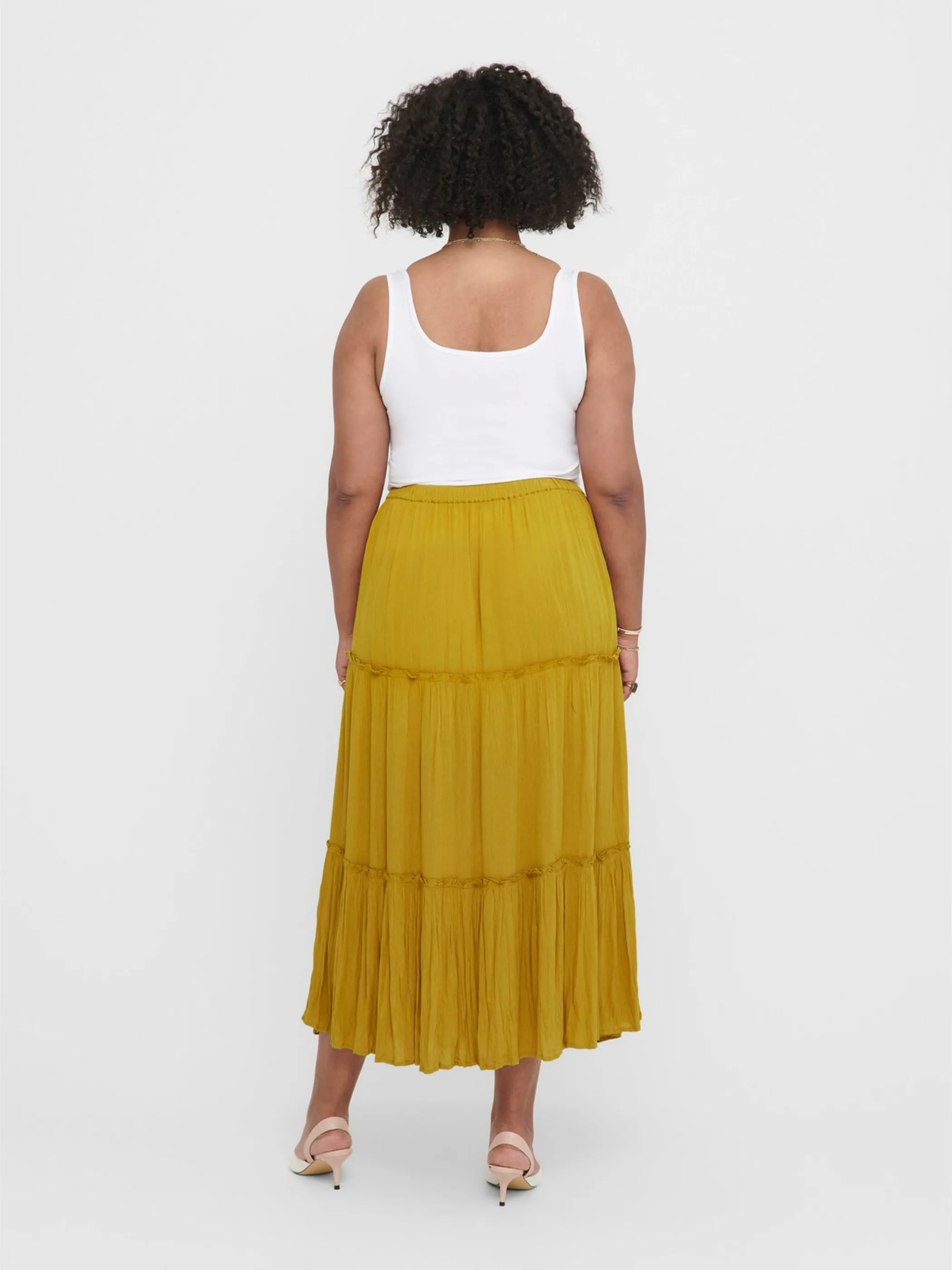 Only Carmakoma CARPATRO MAXI SKIRT Stufenrock
