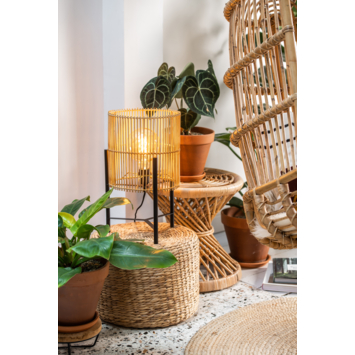 Lucide JANTINE tafellamp Ø 30 cm Licht hout