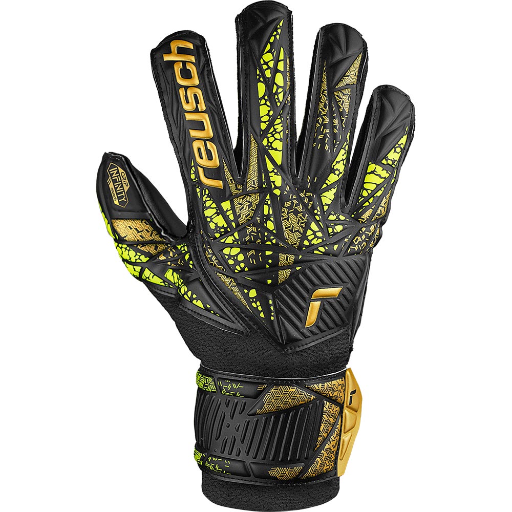 Reusch Attrakt Infinity Finger Support Jr. Torwarthandschuhe Kinder black