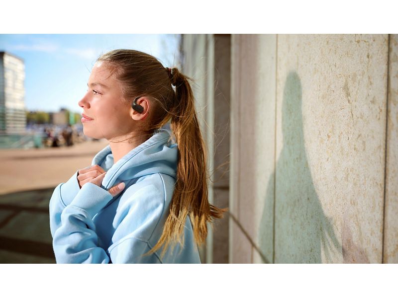 Philips True Wireless Open-Ear TAA6709BK Rot; Schwarz True Wireless Open-Ear Sport-Kopfhörer