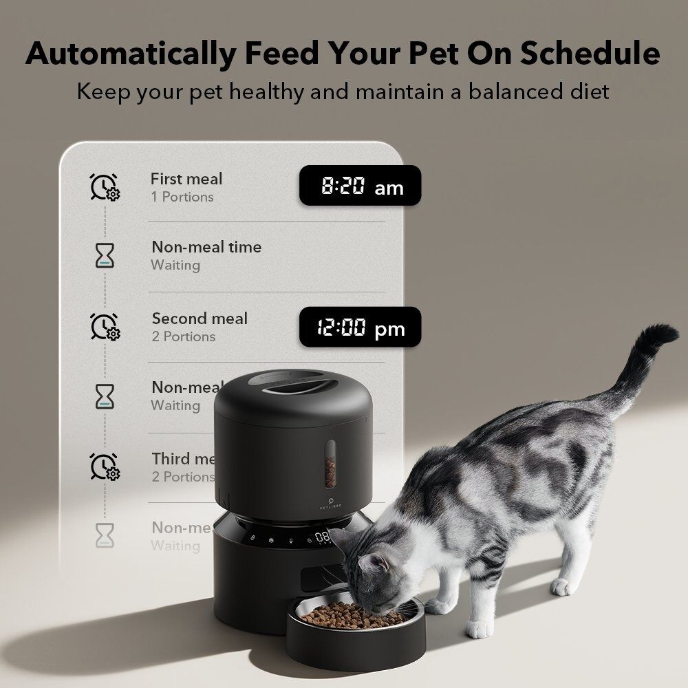 PETLIBRO Granary - Automatische kattenvoerbak - Zwart - 35x20x19 cm