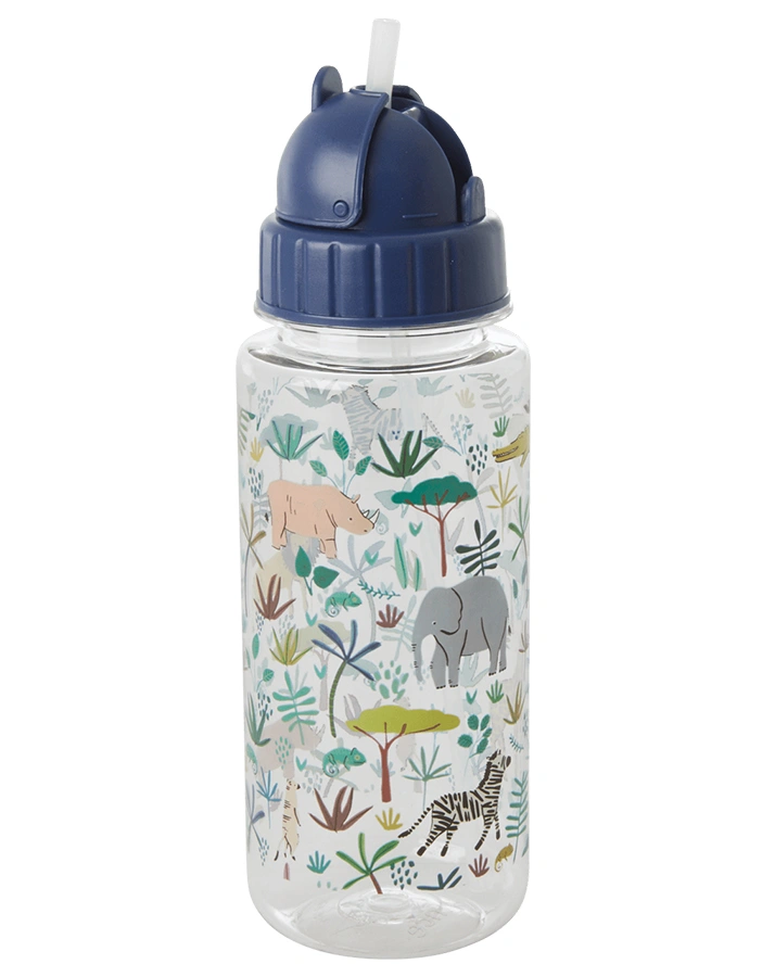 Trinkflasche JUNGLE ANIMALS in grün
