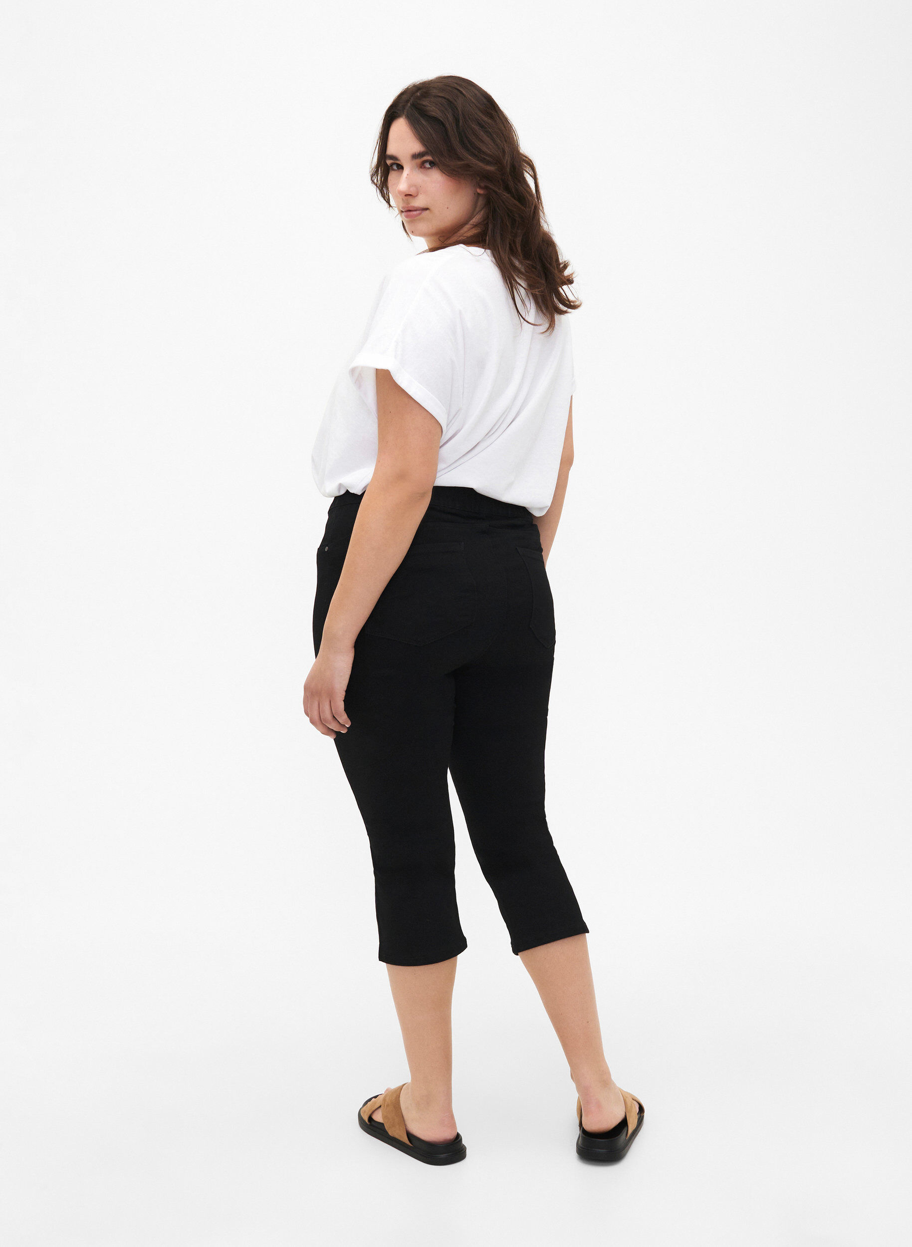 Denim knickers med elastisk talje