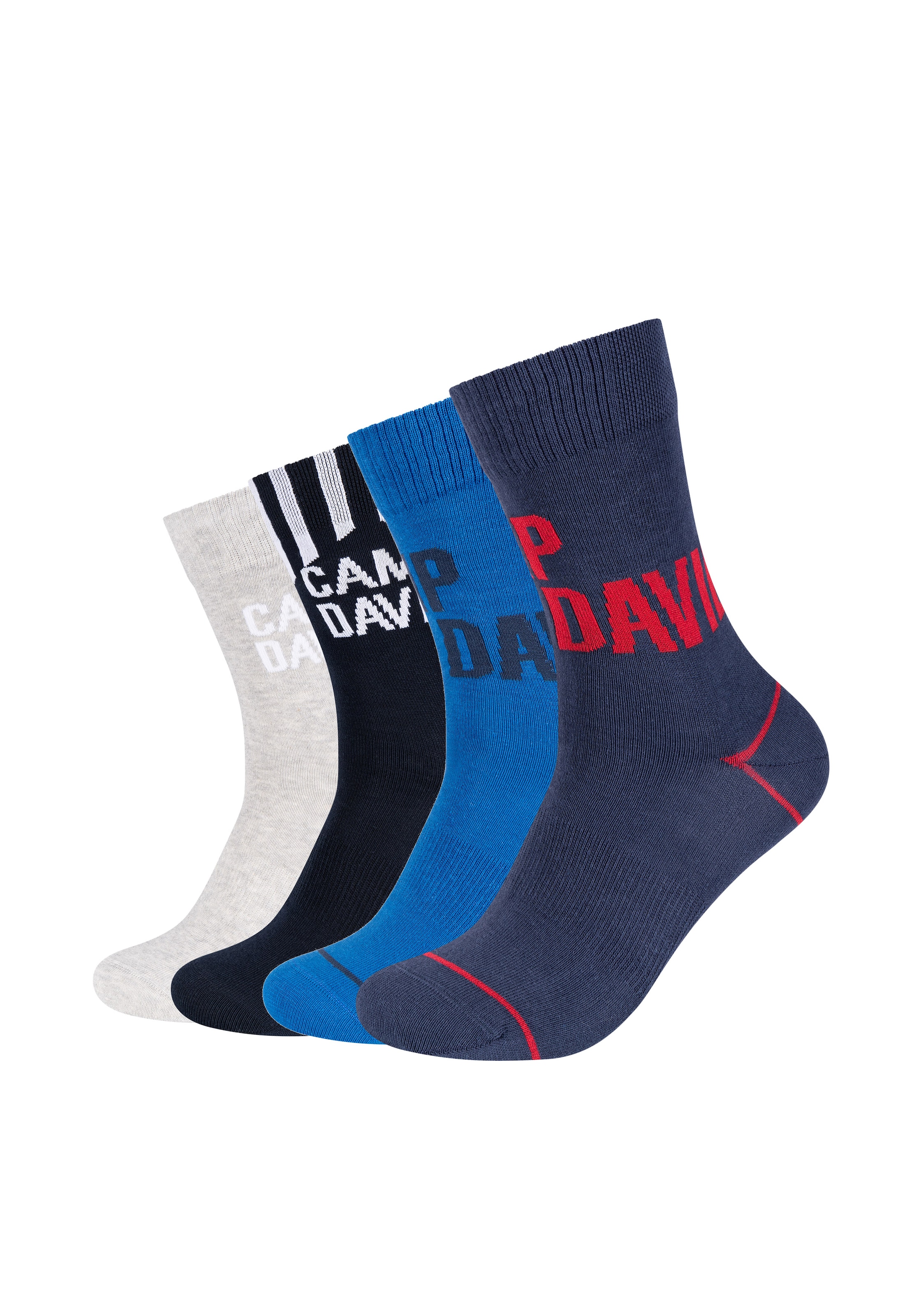CAMP DAVID Socken »casual« 4 Stk. tlg. mit elastischem Bund