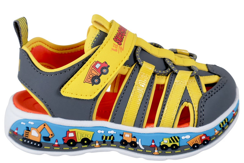 SKECHERS PLAY SCENE SPLASH YELLOW SANDAL