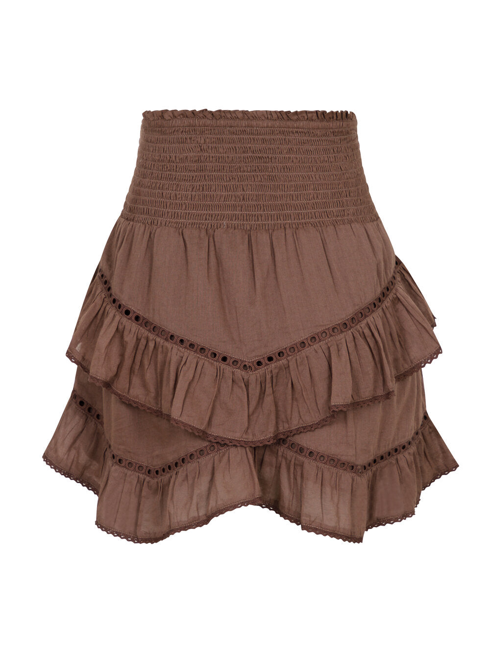 Neo Noir  Ricki S Voile nederdel - lysebrun