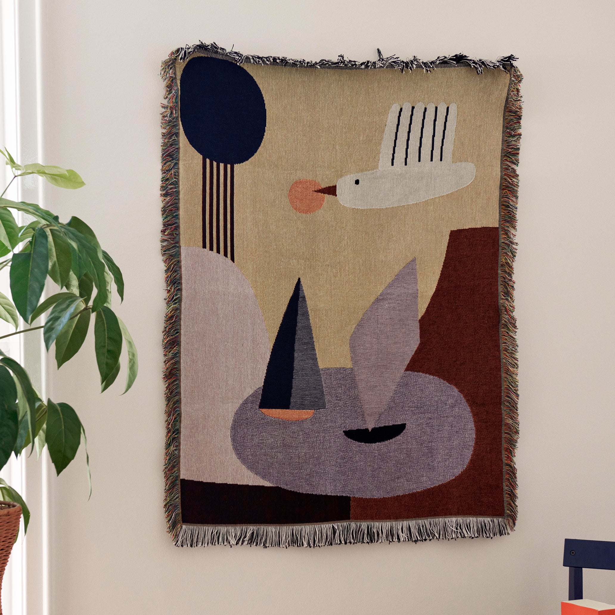 Ferm Living Bird Wandkleed - H 110 x B 80 cm