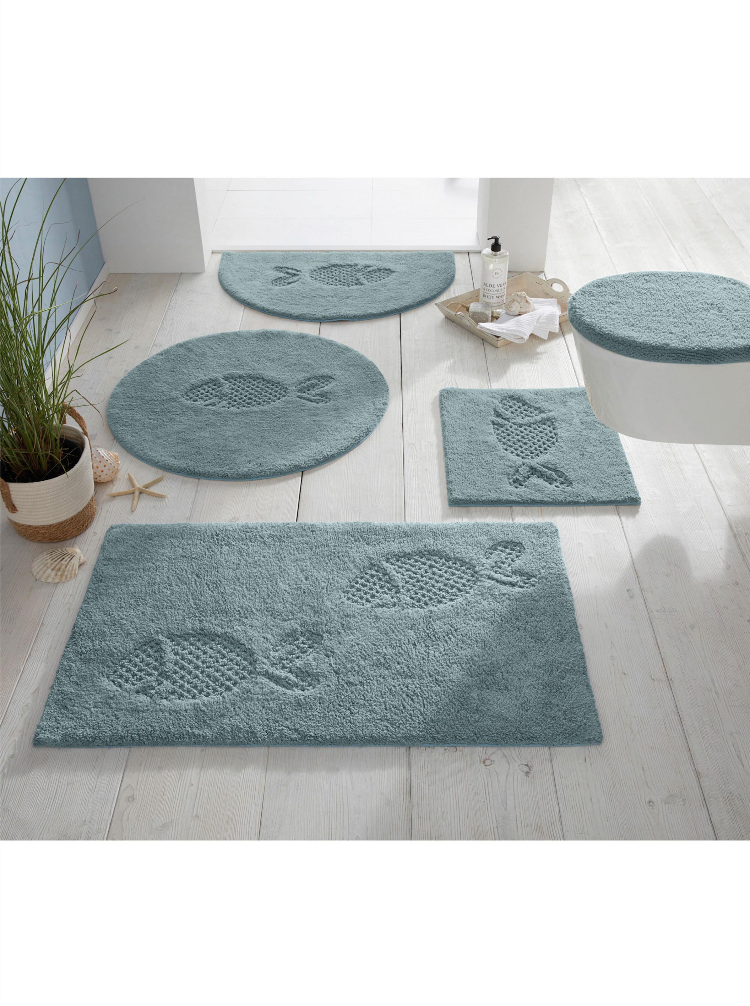 heine home Badteppich in rauchblau
