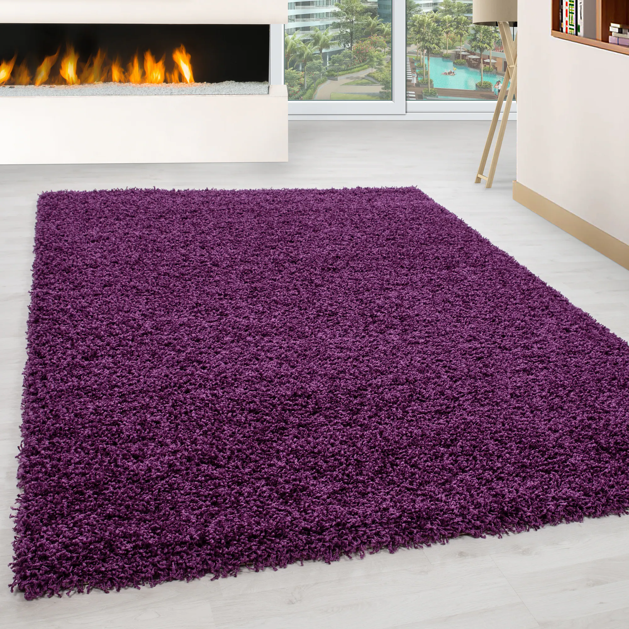 Hochflor Teppich - Gemütlicher Langflor, Pflegeleichter Shaggy Flokati