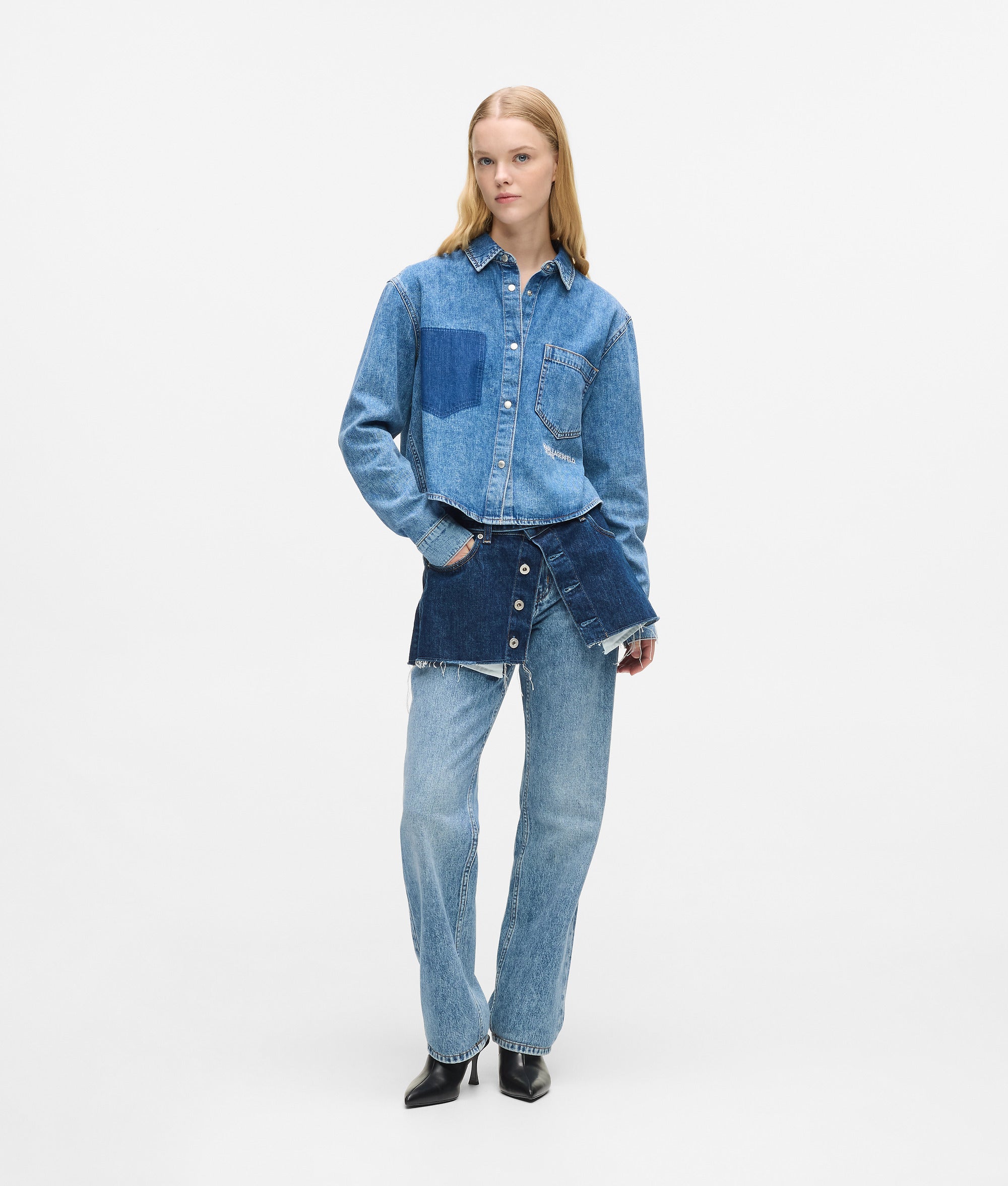 Rechte Jeans met laagjes