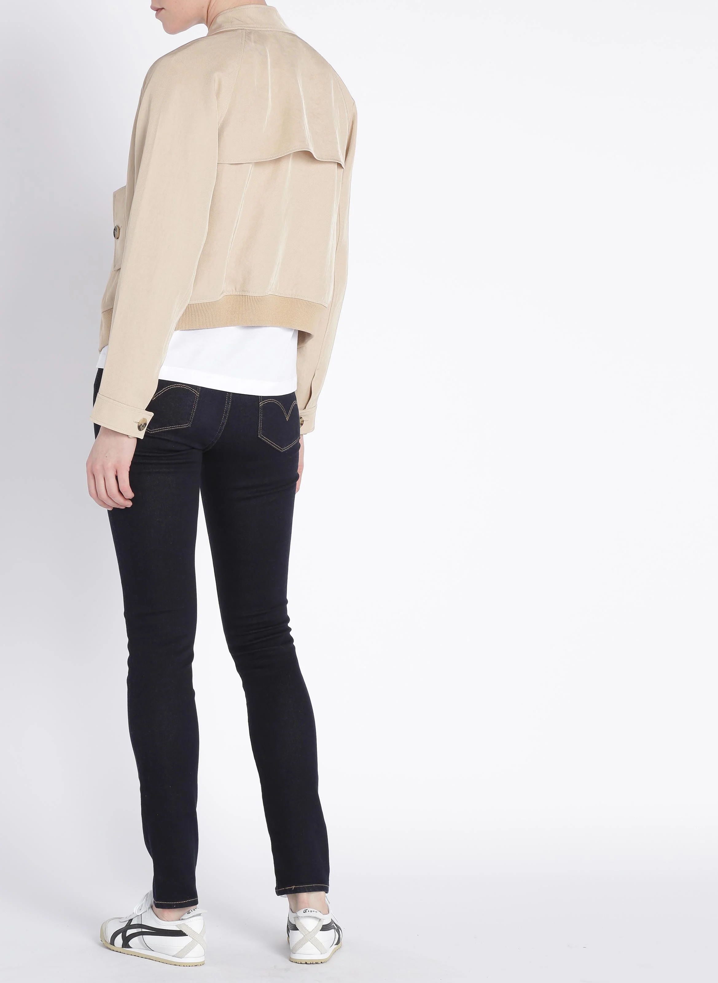 711 SKINNY - Jean skinny taille mi-haute en coton mélangé | Jean brut