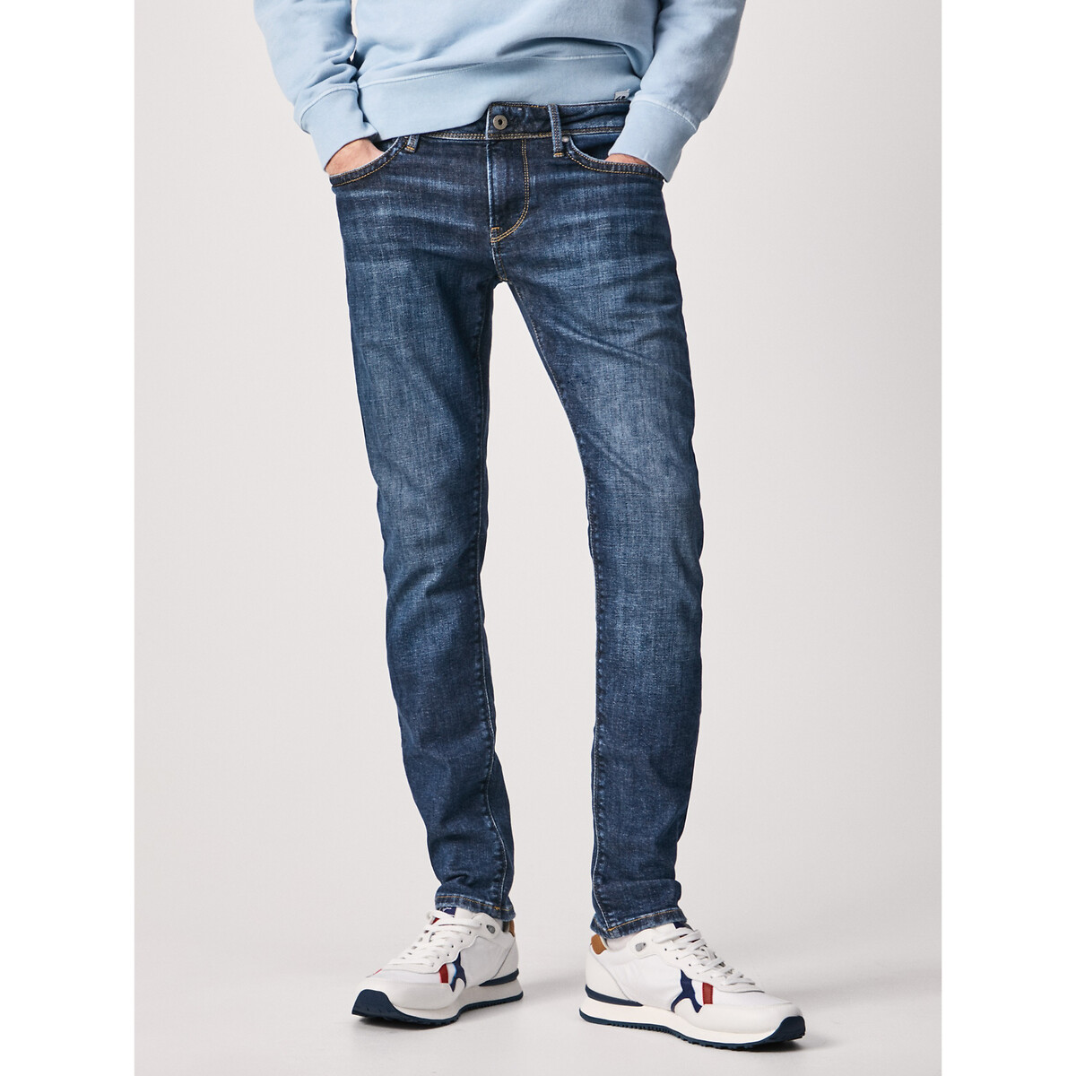 PEPE JEANS<br>Calça jeans slim stretch, Hatch