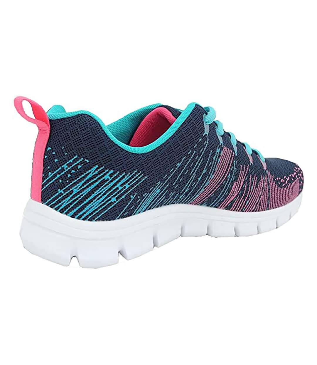 Dek - Baskets STARLIGHT - Femmes (Bleu marine/ Turquoise/ Rose) - UTDF1124