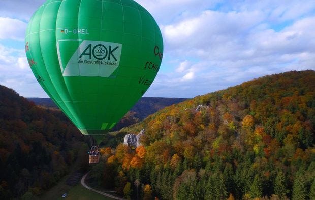 Ballonfahrt über Nördlingen als Geschenk