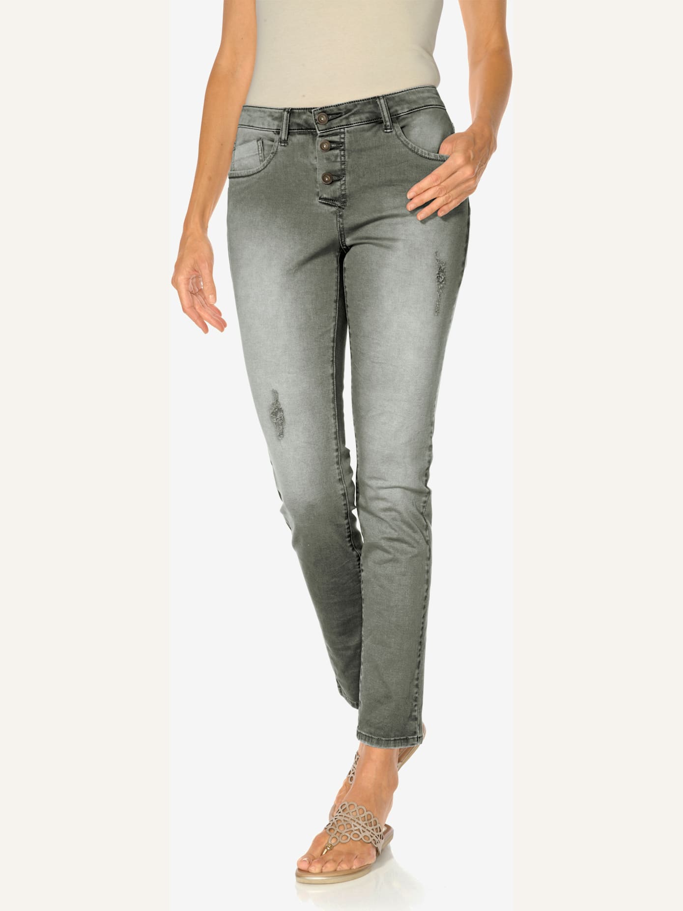 Pantalon boyfriend coupe droite