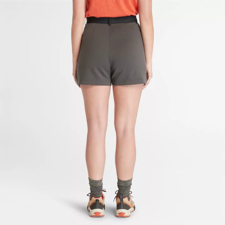 Shorts Timberland x Icebreaker Merino Terry Chino para Mulheres em Cinza Escuro