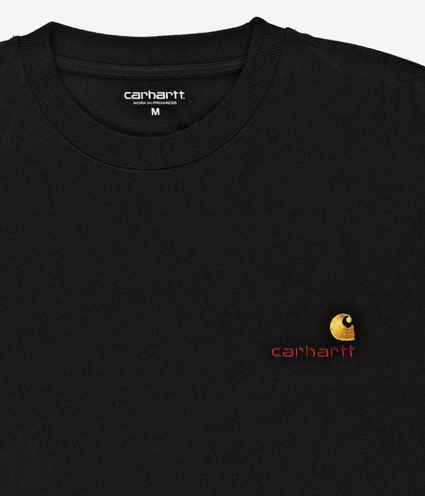 Carhartt WIP American Script Organic Longsleeve (black)