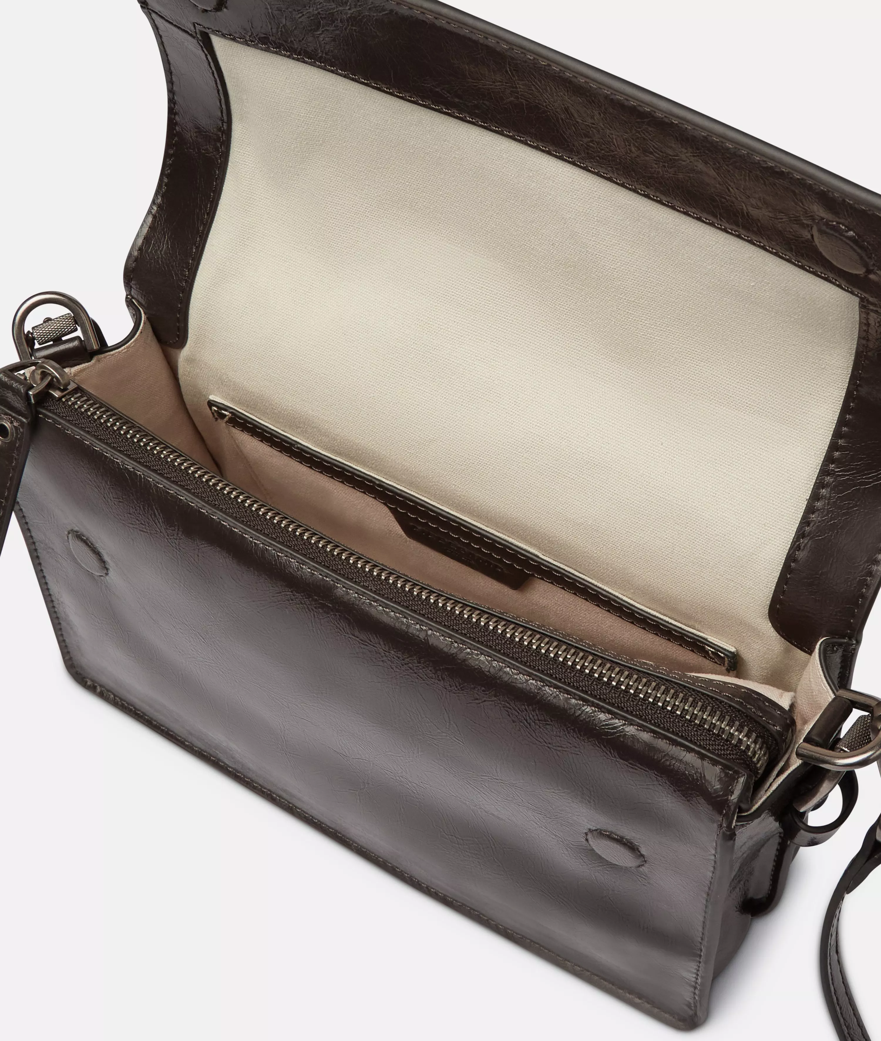 Audrey Crossbody S Handy shoulder bag in patent leather look with glossy finish