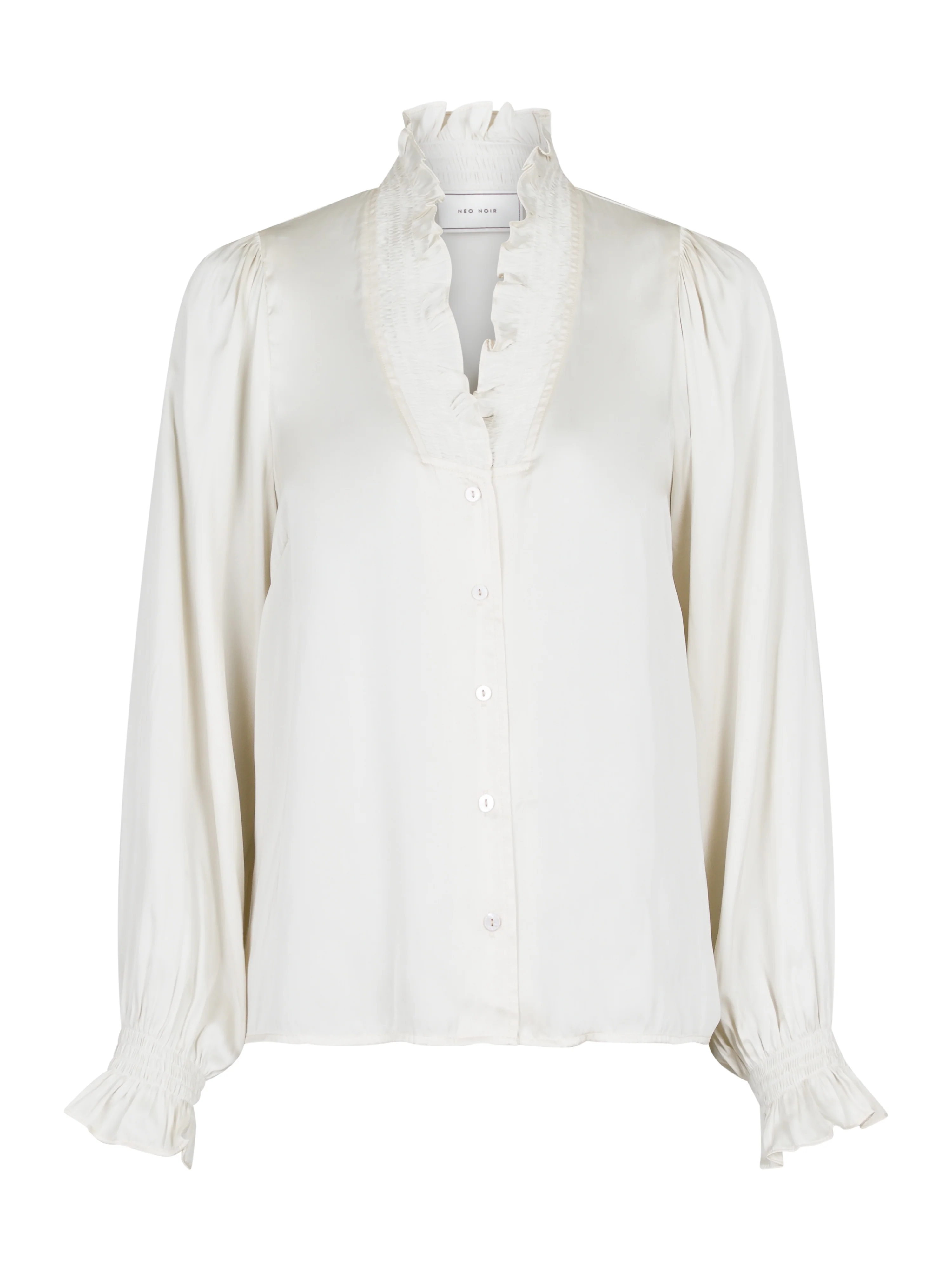 Neo Noir  Brielle Satin bluse - Off white