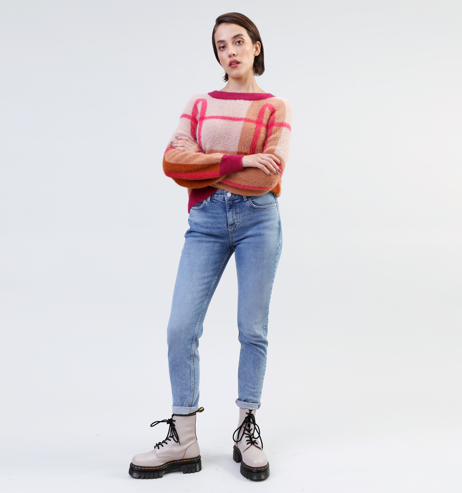 Straight leg jeans blauw