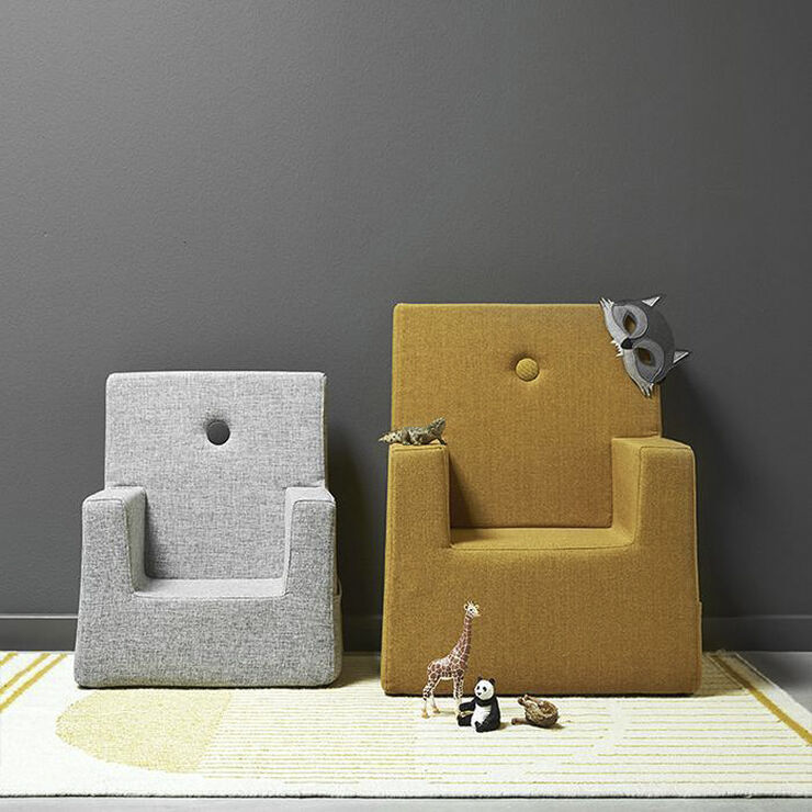 by KlipKlap KK Kids chair XL Sennepsgul m. sennepsgul knap