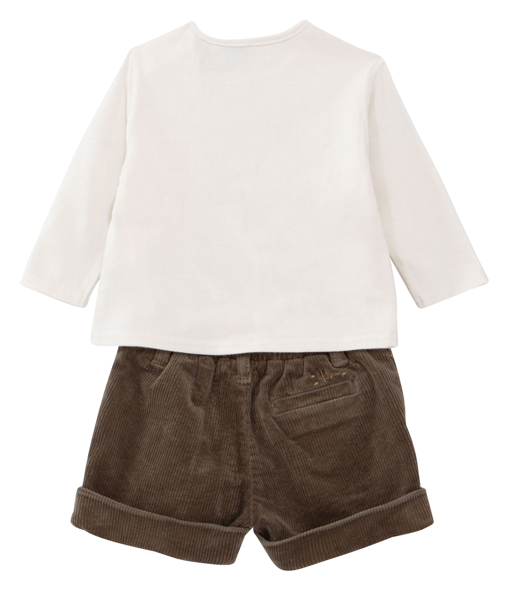 Ensemble 2-en-1 en coton mélangé | Kaki