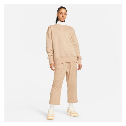 Haut manches longues Femme Nike Sportswear Phoenix Marron