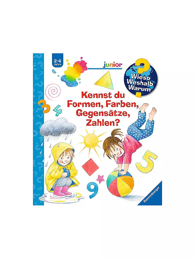 RAVENSBURGER Buch - Wieso Weshalb Warum Sonderband junior: Kennst du Formen, Farben, Gegensätze, Zahlen keine Farbe