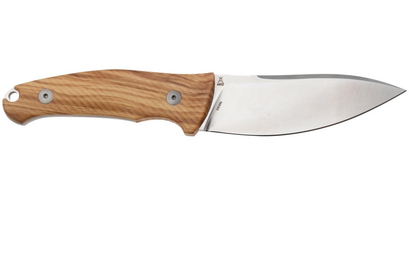 Viper Nordlys VT4046UL Satin, Olive Wood, vaststaand mes, Jens Anso design