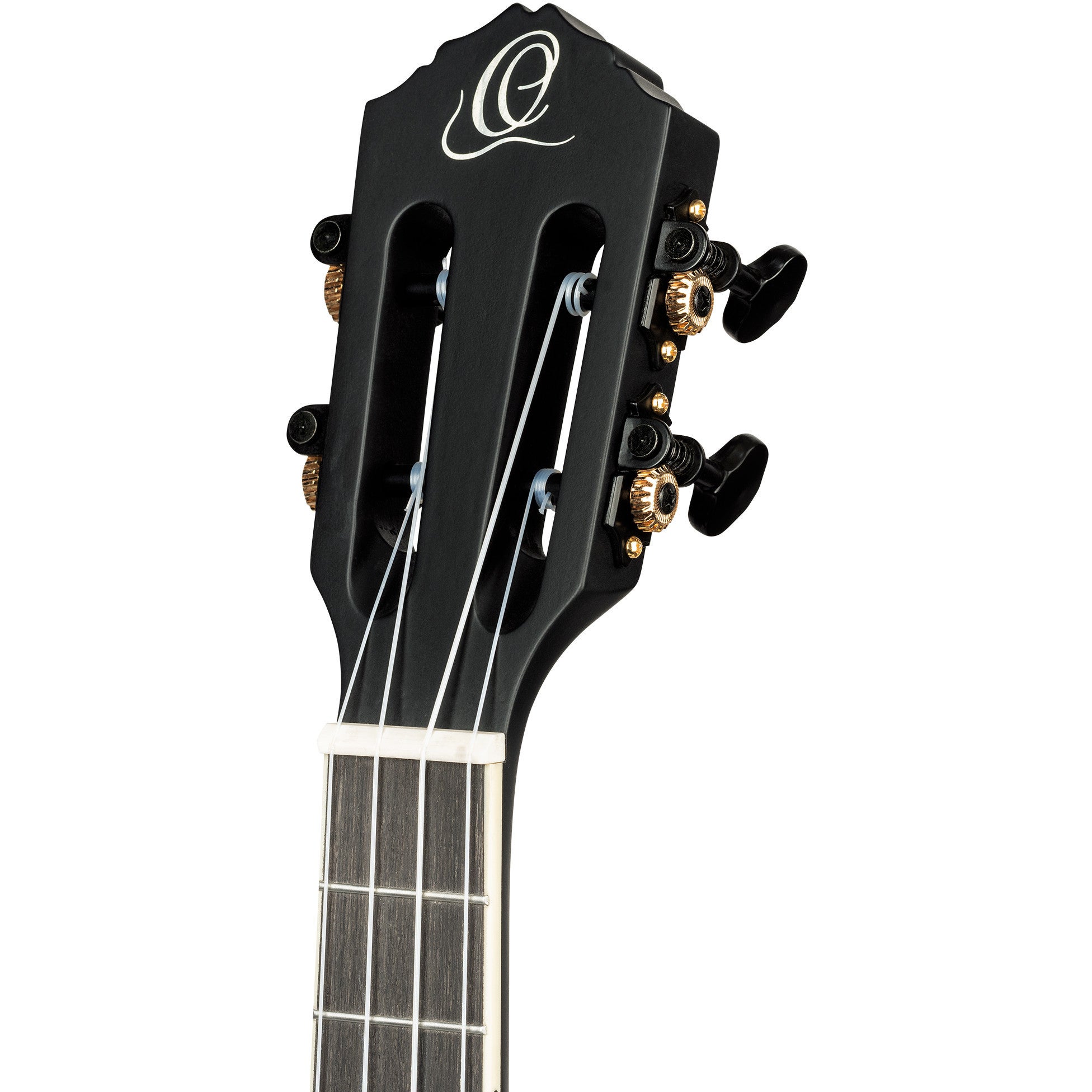 Ortega TourPlayer Series RTPS-U-SBK-L linkshandige elektrische tenor ukelele met gigbag