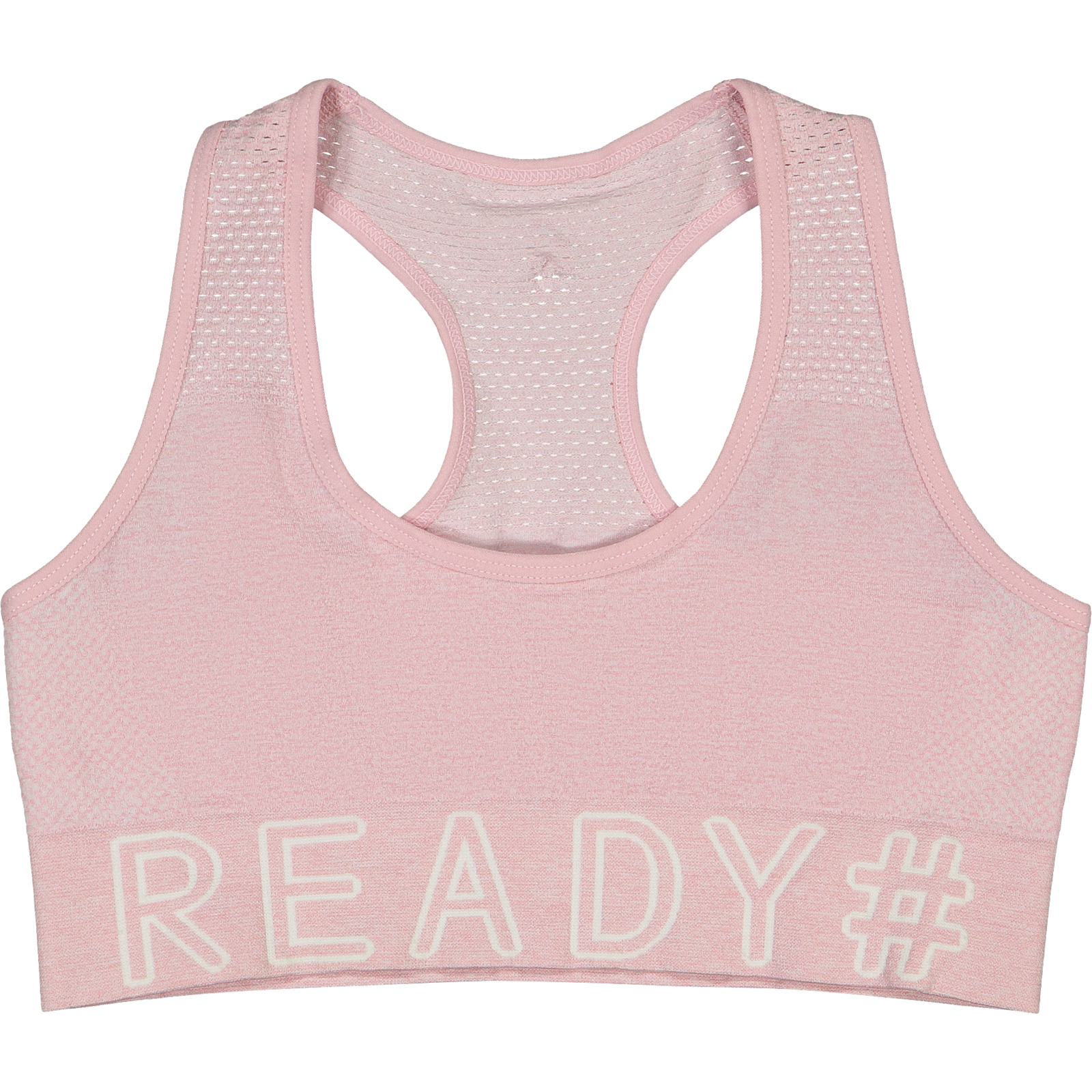 Mädchen-Sport-Bustier Seamless, 2 Stück rosa