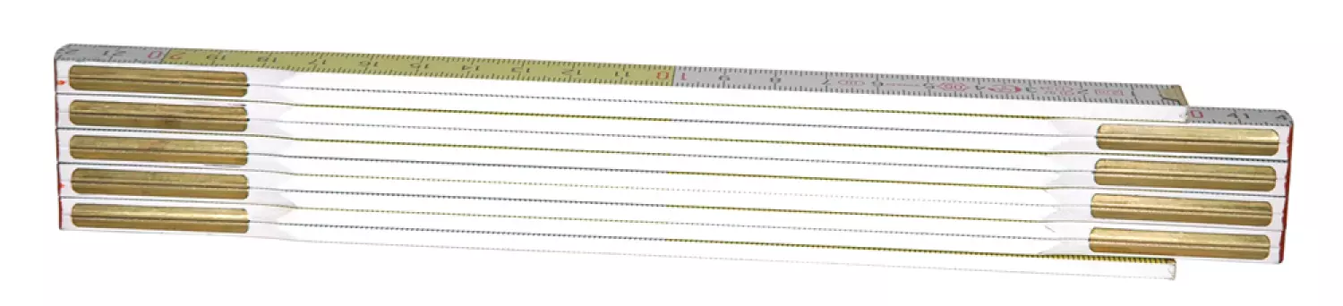 Stanley 0-35-458 Duimstok - hout - wit/geel - 2m