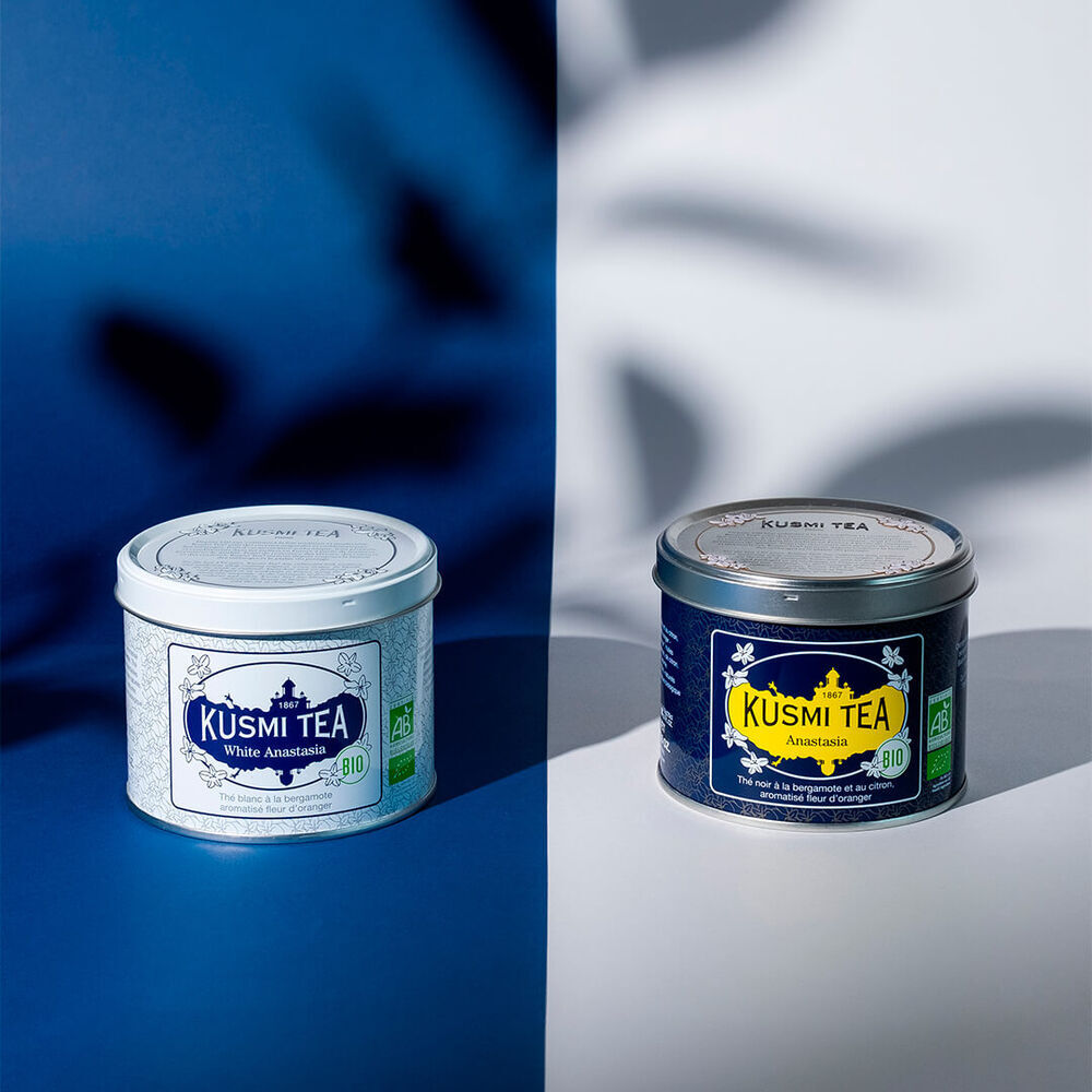 White Anastasia-Thé blanc bio, bergamote Boîte 90 g