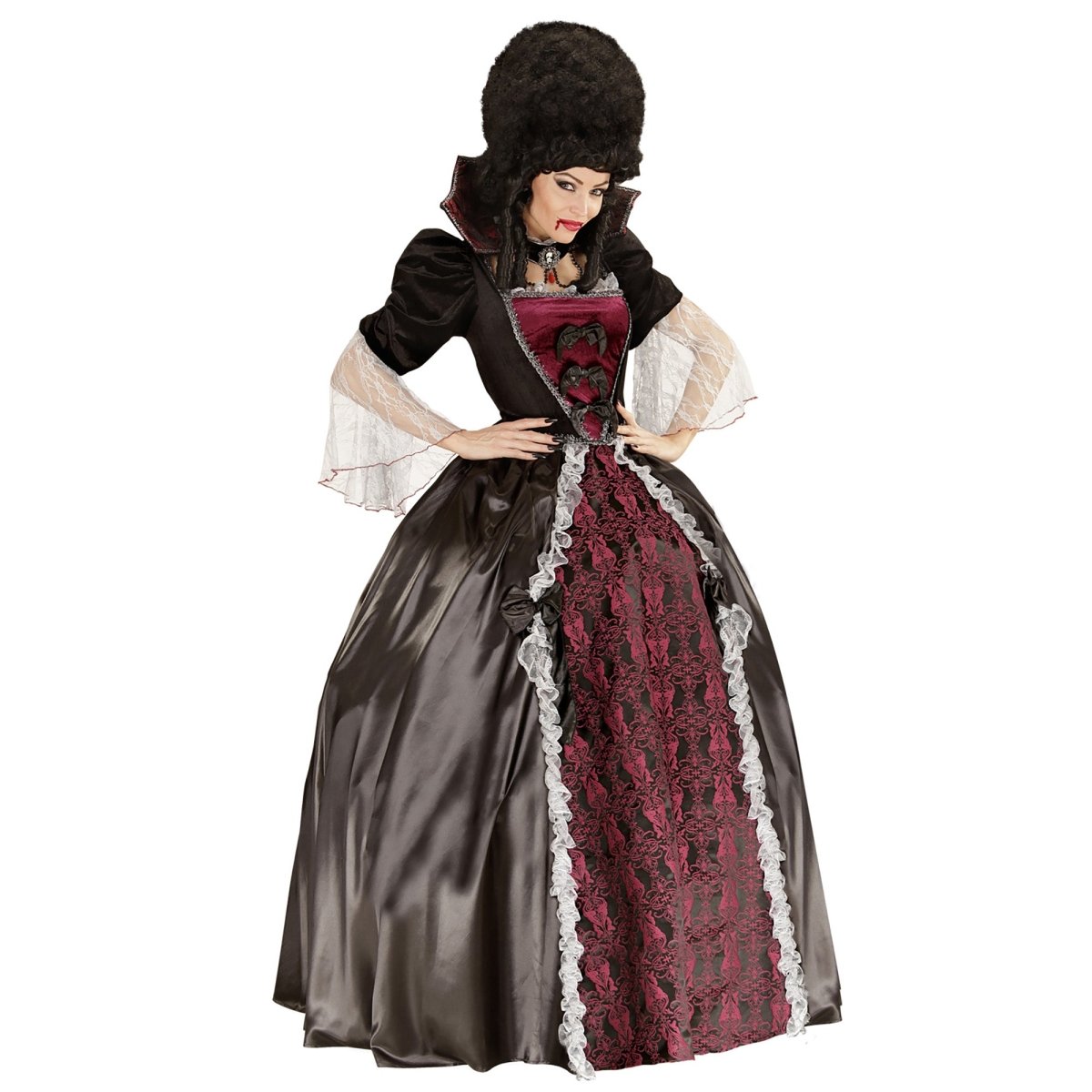 Halloween Jurk Dames Vampier 4 delig