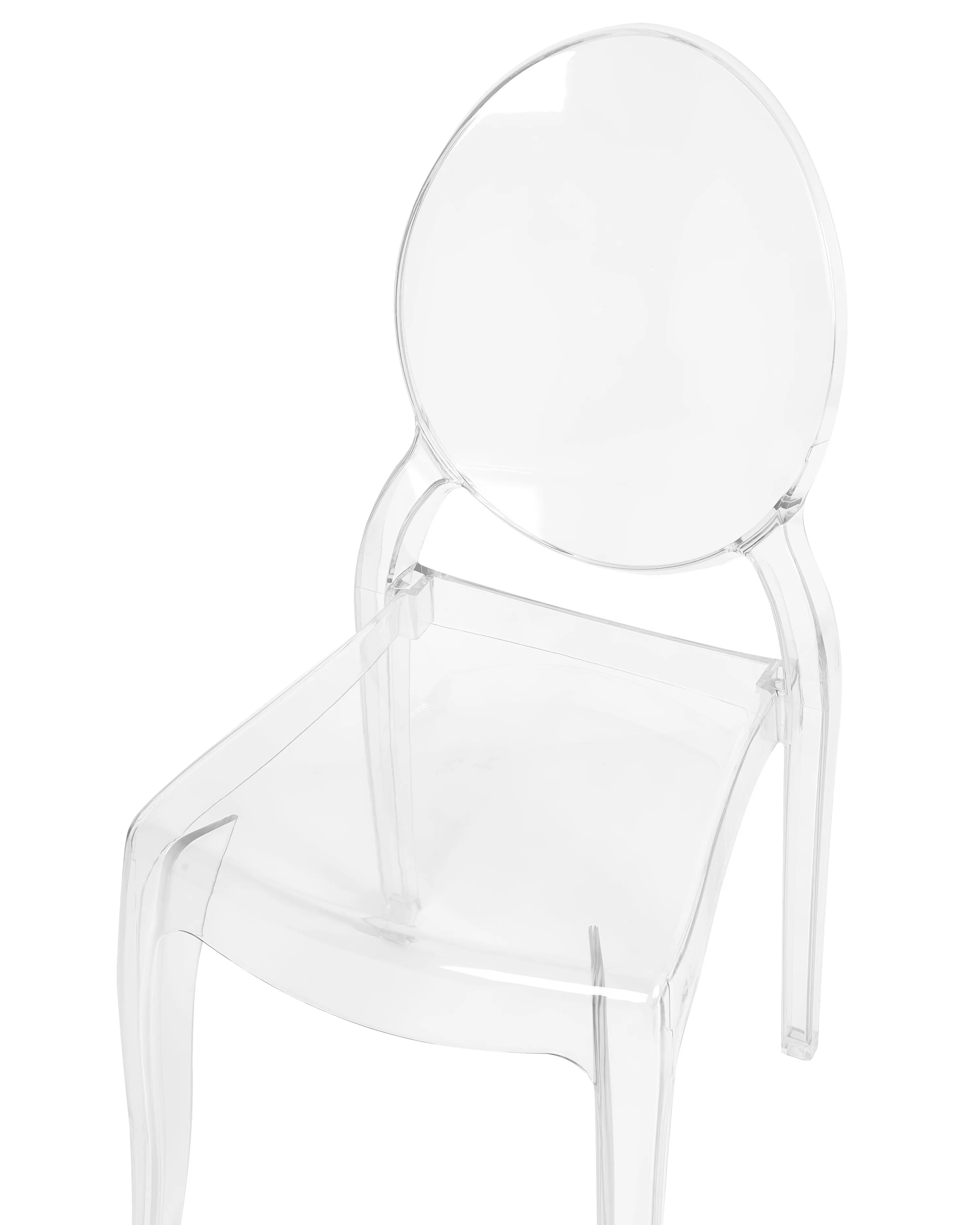 Set van 4 eetkamerstoelen MERTON Transparant