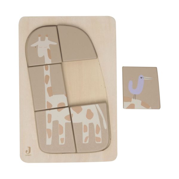 Jollein Jungle Jambo Houten Puzzel - Giraffe