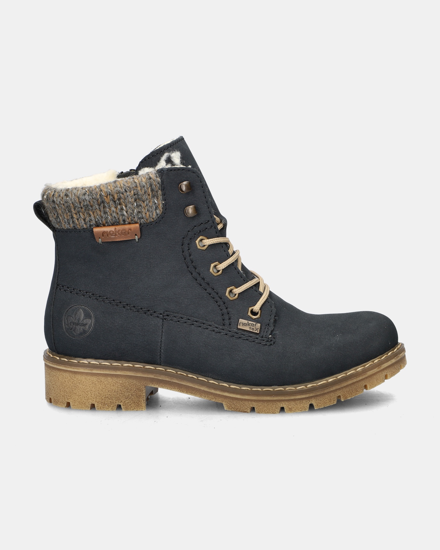 Rieker Veterboots  - blauw