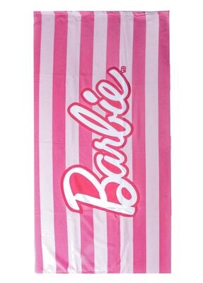 Barbie Badehåndkle, Rosa/Hvit
